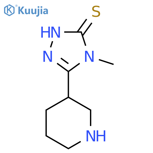 4-Methyl-5-(piperidin-3-yl)-4H-1,2,4-triazole-3-thiol structure