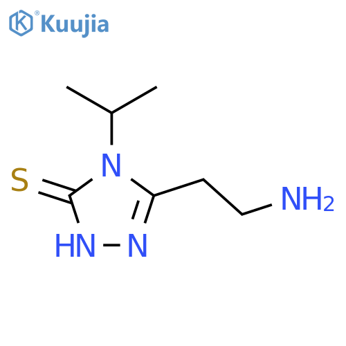 5-(2-Aminoethyl)-4-(propan-2-yl)-4H-1,2,4-triazole-3-thiol structure