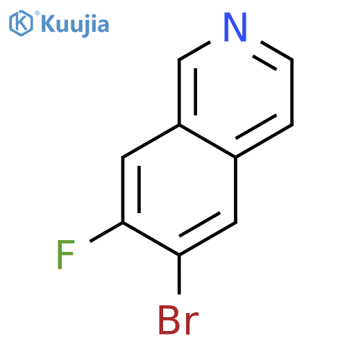 6-bromo-7-fluoroisoquinoline structure