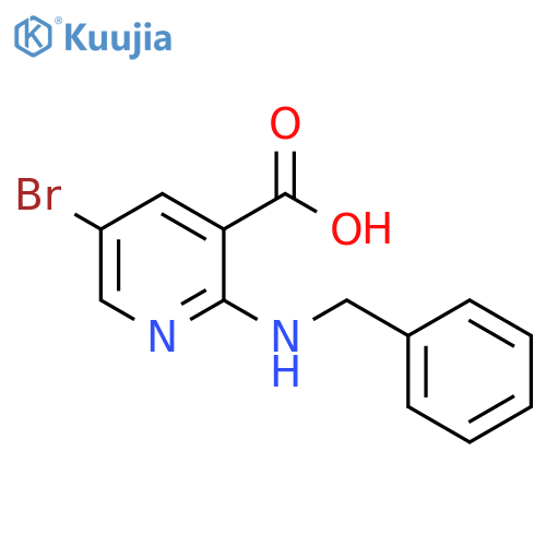 2-(Benzylamino)-5-bromonicotinic Acid structure