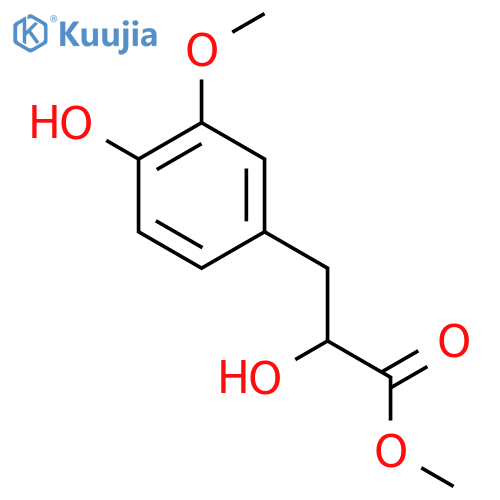 methyl 2-hydroxy-3-(4-hydroxy-3-methoxyphenyl)propanoate structure