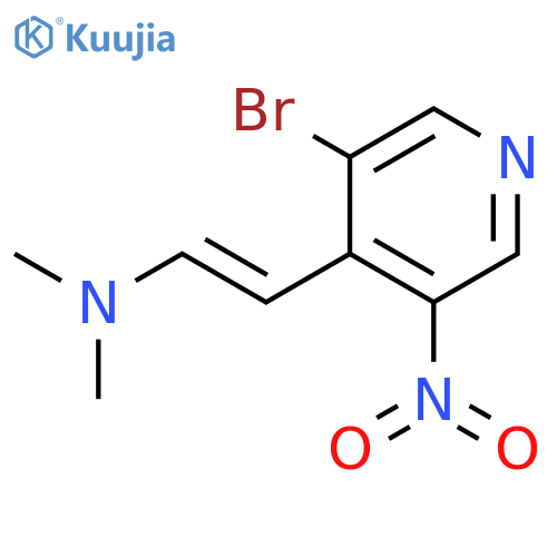 (E)-2-(3-bromo-5-nitro-4-pyridinyl)-N,N-dimethylethenamine structure