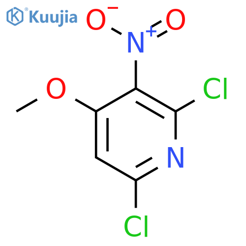 2,6-dichloro-4-methoxy-3-nitroPyridine structure