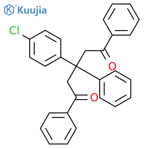1,5-Pentanedione, 3-(4-chlorophenyl)-1,3,5-triphenyl- structure