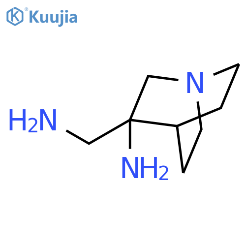 3-(aminomethyl)-1-azabicyclo[2.2.2]octan-3-amine structure