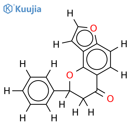 (2S)-(2'',3'':7,8)furanoflavanone structure
