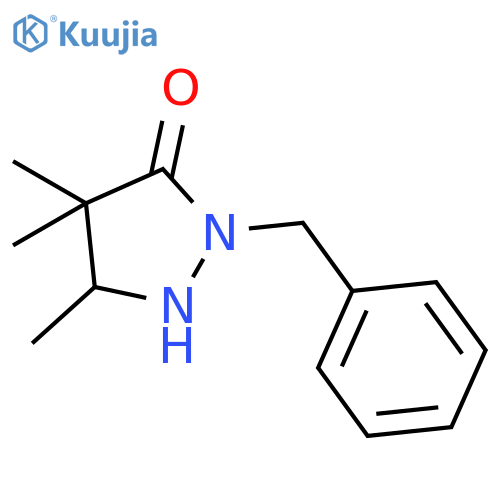 3-Pyrazolidinone, 4,4,5-trimethyl-2-(phenylmethyl)- structure