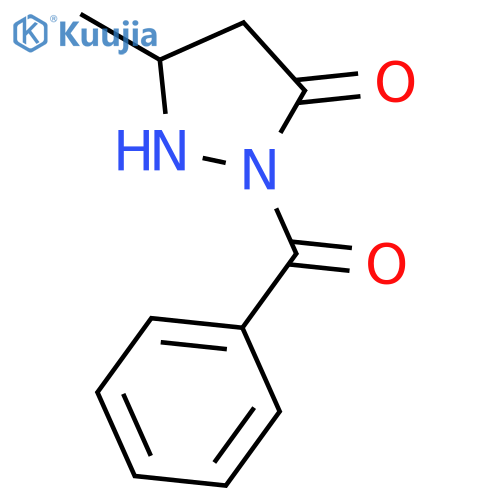 3-Pyrazolidinone, 2-benzoyl-5-methyl- structure