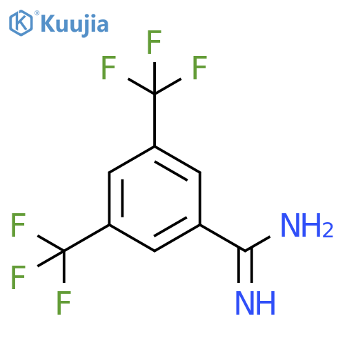3,5-bis(trifluoromethyl)benzene-1-carboximidamide structure