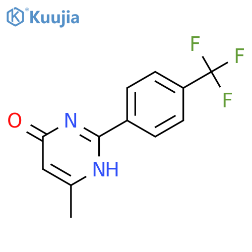 4(1H)-Pyrimidinone, 6-methyl-2-[4-(trifluoromethyl)phenyl]- structure