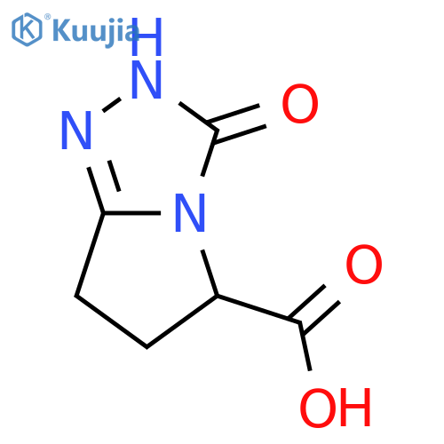 3-Oxo-2,5,6,7-tetrahydro-3h-pyrrolo[2,1-c][1,2,4]triazole-5-carboxylic acid structure