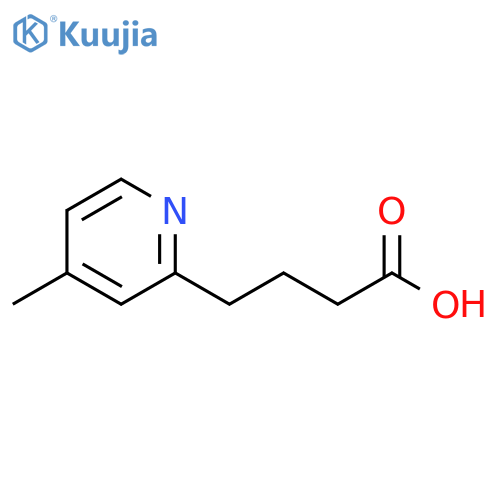 4-(4-methylpyridin-2-yl)butanoic acid structure