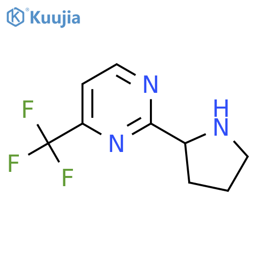 2-(pyrrolidin-2-yl)-4-(trifluoromethyl)pyrimidine structure