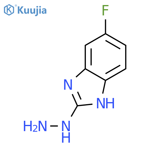 1H-Benzimidazole,6-fluoro-2-hydrazinyl- structure