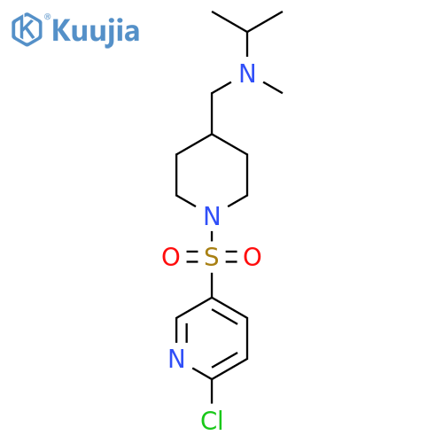 1-[(6-Chloro-3-pyridinyl)sulfonyl]-N-methyl-N-(1-methylethyl)-4-piperidinemethanamine structure