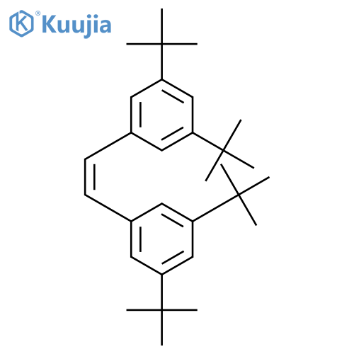Benzene, 1,1'-(1Z)-1,2-ethenediylbis[3,5-bis(1,1-dimethylethyl)- structure