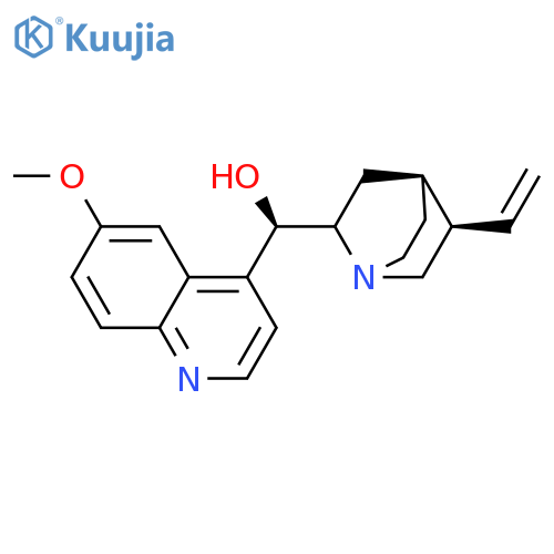 (R)-(4S,5R)-5-ethenyl-1-azabicyclo2.2.2octan-2-yl(6-methoxyquinolin-4-yl)methanol structure