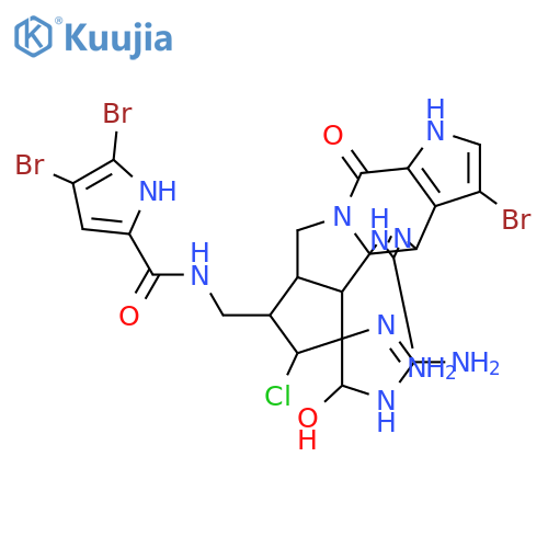 Styloguanidine; 3-Bromo, N19-(4,5-dibromopyrrole-2-carbonyl) structure