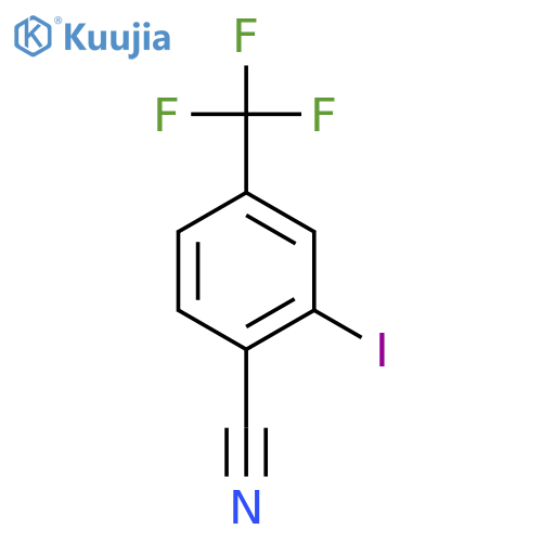 2-Iodo-4-(trifluoromethyl)benzonitrile structure