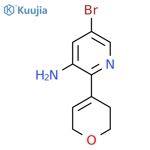 5-Bromo-2-(3,6-dihydro-2H-pyran-4-yl)-3-pyridinamine structure