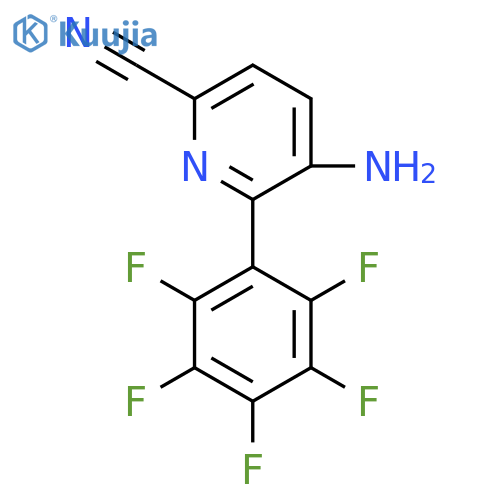 5-Amino-6-(perfluorophenyl)picolinonitrile structure