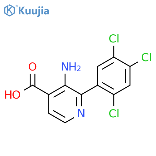 3-Amino-2-(2,4,5-trichlorophenyl)isonicotinic acid structure