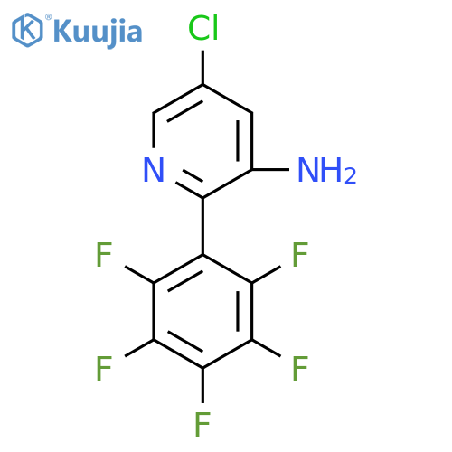 3-Amino-5-chloro-2-(perfluorophenyl)pyridine structure