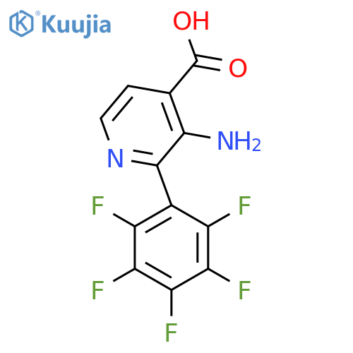 3-Amino-2-(perfluorophenyl)isonicotinic acid structure