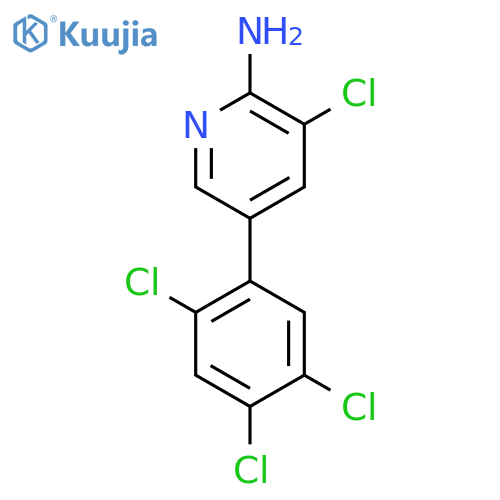2-Amino-3-chloro-5-(2,4,5-trichlorophenyl)pyridine structure