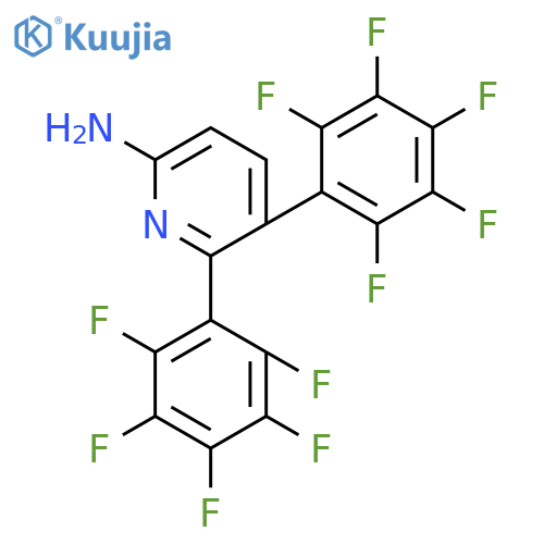 6-Amino-2,3-bis(perfluorophenyl)pyridine structure