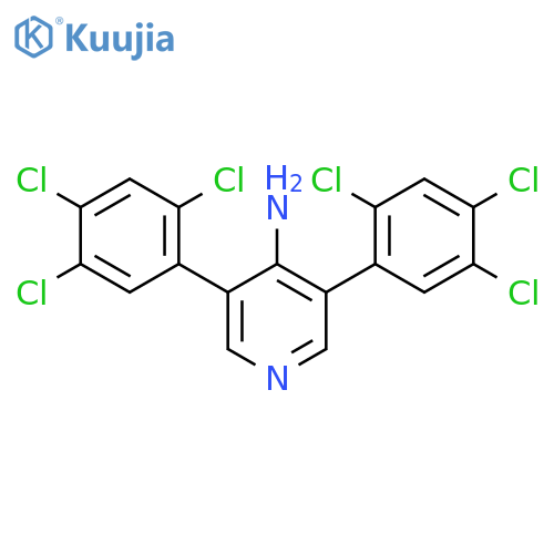 4-Amino-3,5-bis(2,4,5-trichlorophenyl)pyridine structure