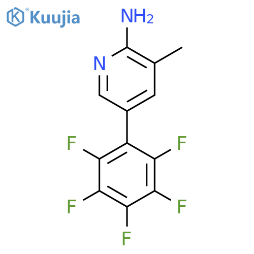 2-Amino-3-methyl-5-(perfluorophenyl)pyridine structure