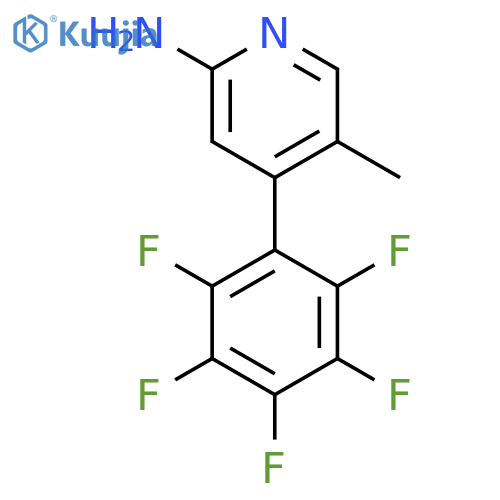 2-Amino-5-methyl-4-(perfluorophenyl)pyridine structure