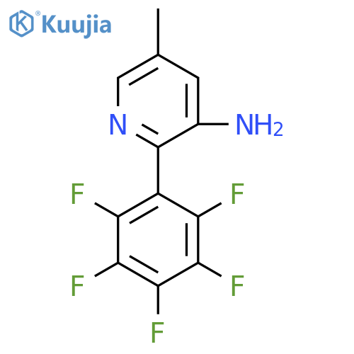 3-Amino-5-methyl-2-(perfluorophenyl)pyridine structure