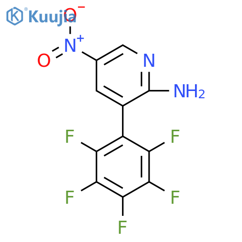 2-Amino-5-nitro-3-(perfluorophenyl)pyridine structure