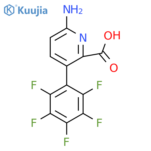 6-Amino-3-(perfluorophenyl)picolinic acid structure