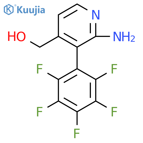 2-Amino-3-(perfluorophenyl)pyridine-4-methanol structure