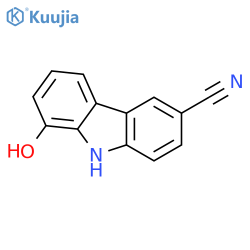 8-hydroxy-9H-Carbazole-3-carbonitrile structure