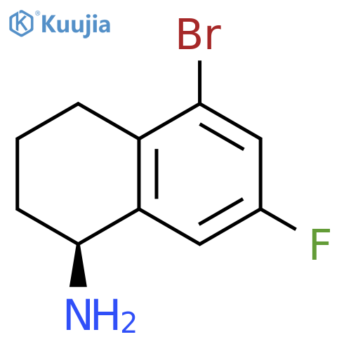 (1S)-5-BROMO-7-FLUORO-1,2,3,4-TETRAHYDRONAPHTHYLAMINE structure