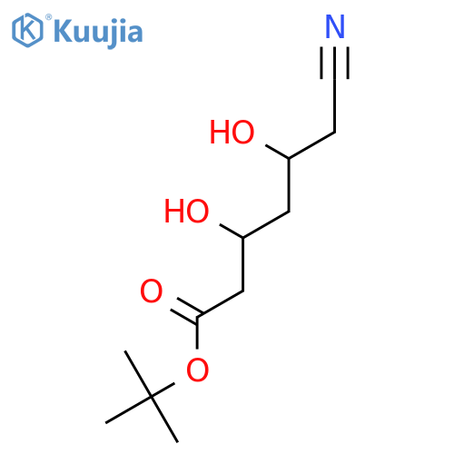 (3R,5R)-6-Cyano-3,5-dihydroxy-hexanoic Acid tert-Butyl Ester structure