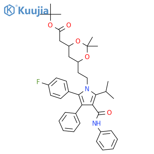 Atorvastatin acetonide tert-butyl ester structure