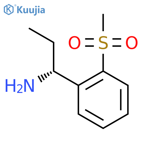 (1R)-1-(2-methanesulfonylphenyl)propan-1-amine structure