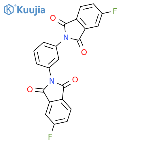 1H-Isoindole-1,3(2H)-dione, 2,2'-(1,3-phenylene)bis[5-fluoro- structure