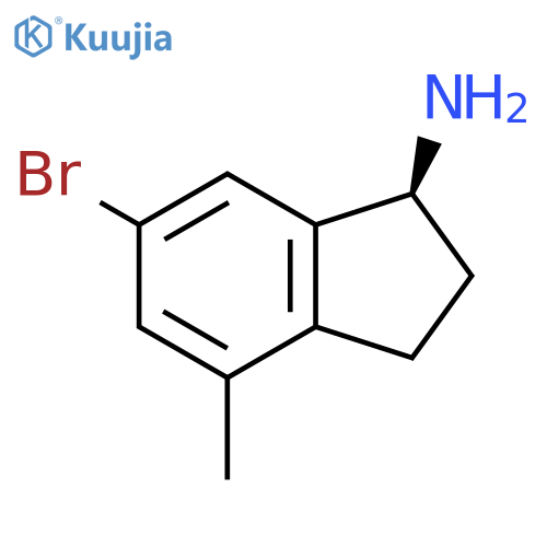 (S)-6-BROMO-4-METHYL-2,3-DIHYDRO-1H-INDEN-1-AMINE structure
