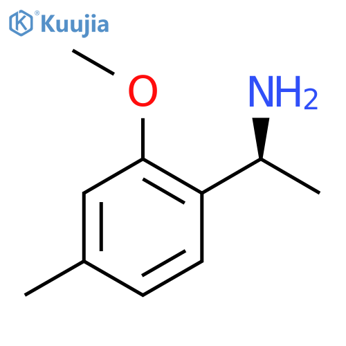 (1S)-1-(2-methoxy-4-methylphenyl)ethan-1-amine structure