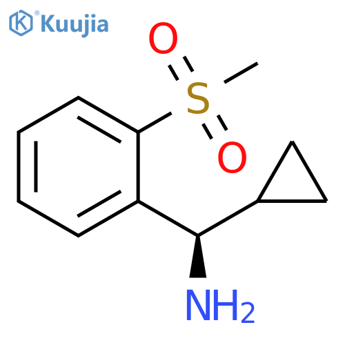 (R)-cyclopropyl(2-(methylsulfonyl)phenyl)methanamine structure