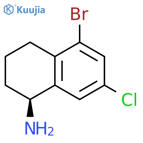 (1S)-5-BROMO-7-CHLORO-1,2,3,4-TETRAHYDRONAPHTHYLAMINE structure