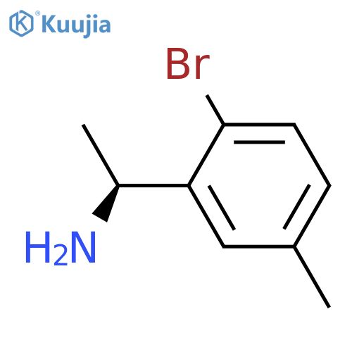 (1S)-1-(2-bromo-5-methylphenyl)ethan-1-amine structure