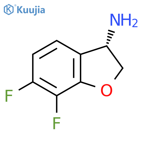 (3S)-6,7-Difluoro-2,3-dihydro-1-benzofuran-3-amine structure