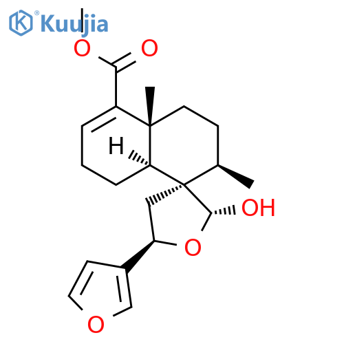 Spiro[furan-3(2H),1'(2'H)-naphthalene]-5'-carboxylicacid,5-(3-furanyl)-3',4,4',4'a,5,7',8',8'a-octahydro-2-hydroxy-2',4'a-dimethyl-,methyl ester, (1'R,2R,2'R,4'aR,5R,8'aS)- (9CI) structure
